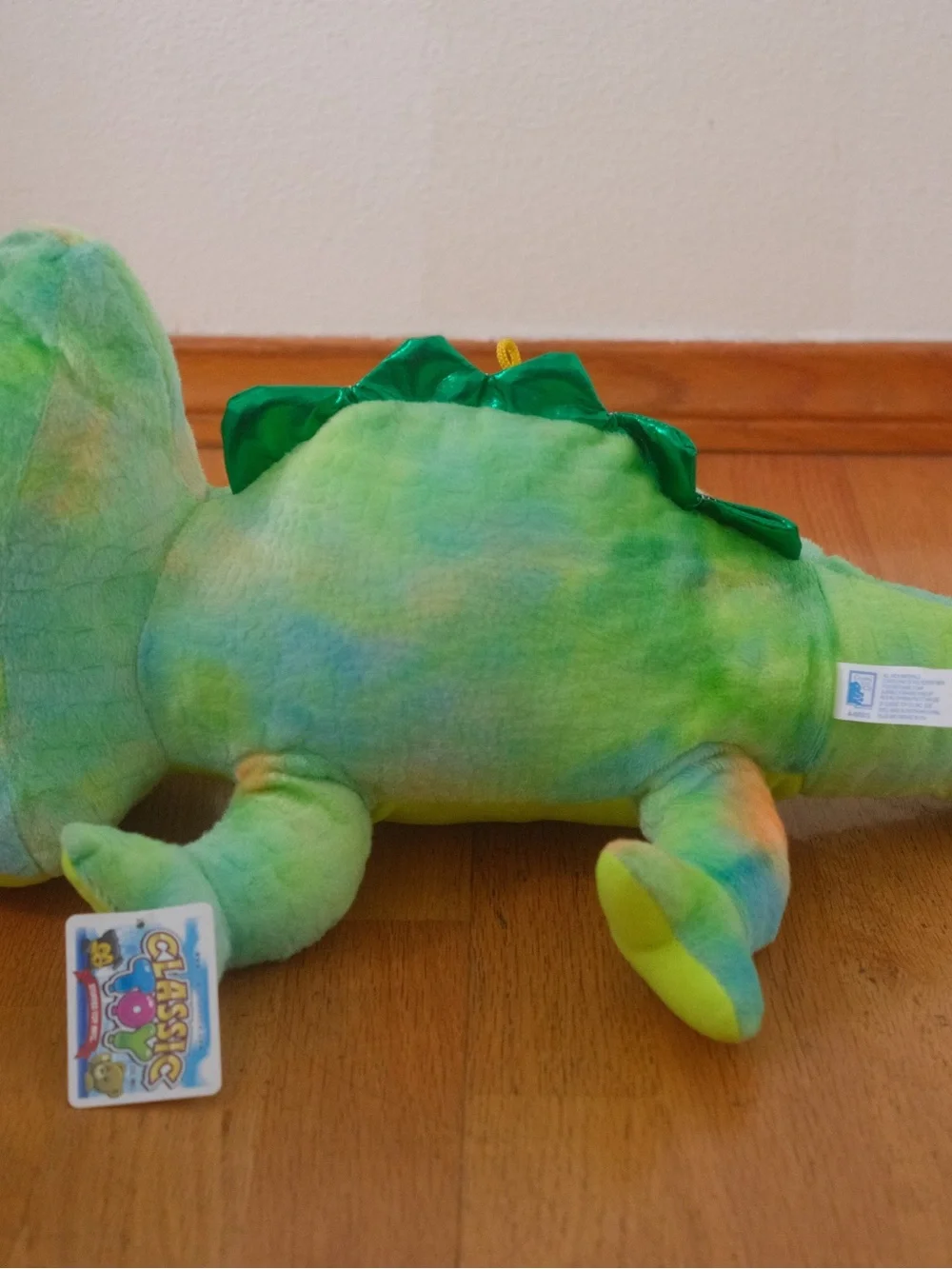 Classic Toy Co Large Green/Blue Chameleon Plush Stuffed Animal, Washable